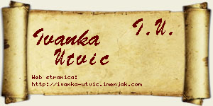 Ivanka Utvić vizit kartica